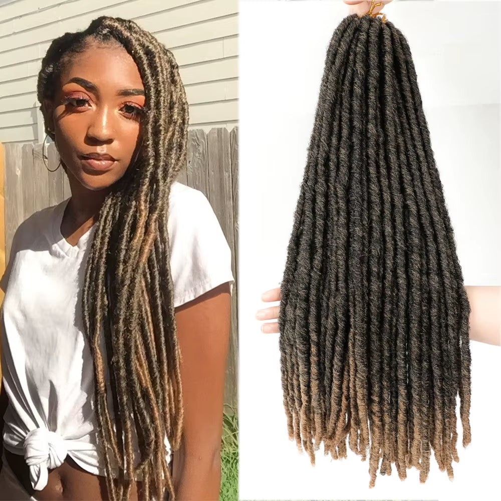 Synthetic Faux Locs Crochet Braids Hair Dreadlocks Knotless Hook Dreads Ombre Color Braiding Hair Extensions for Women X-TRESS