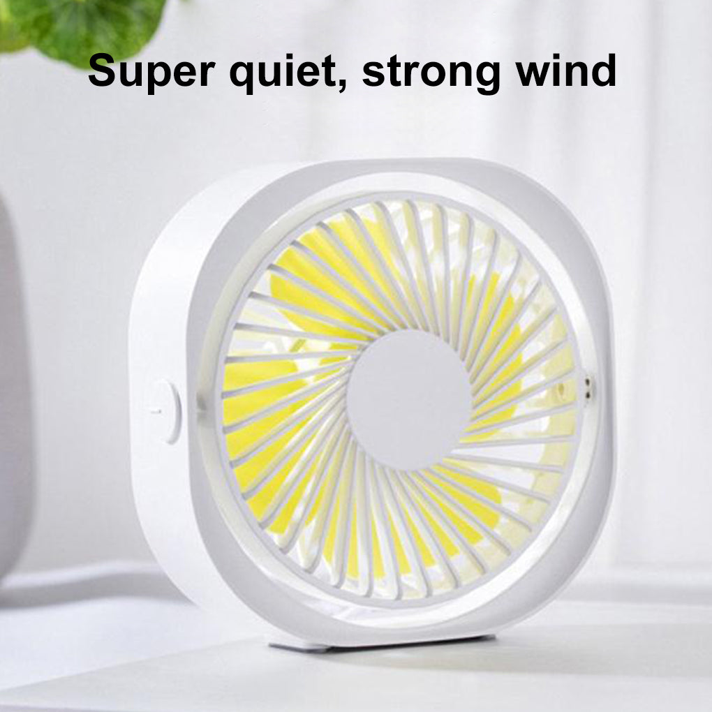 Desktop Mini Portable Electric Fan 360 Degree Adjustable Summer Cooling Tool