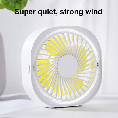 Desktop Mini Portable Electric Fan 360 Degree Adjustable Summer Cooling Tool