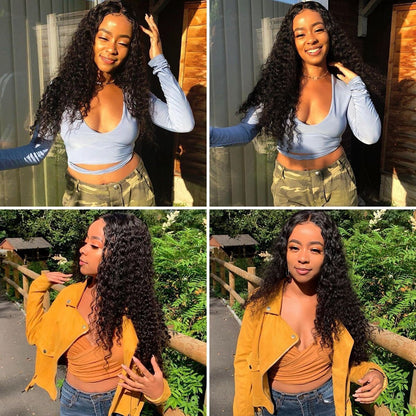 AA Hair Front Wig Womens Brazilian Human Long Curly Lace Wavy Hair Wigs US 2026