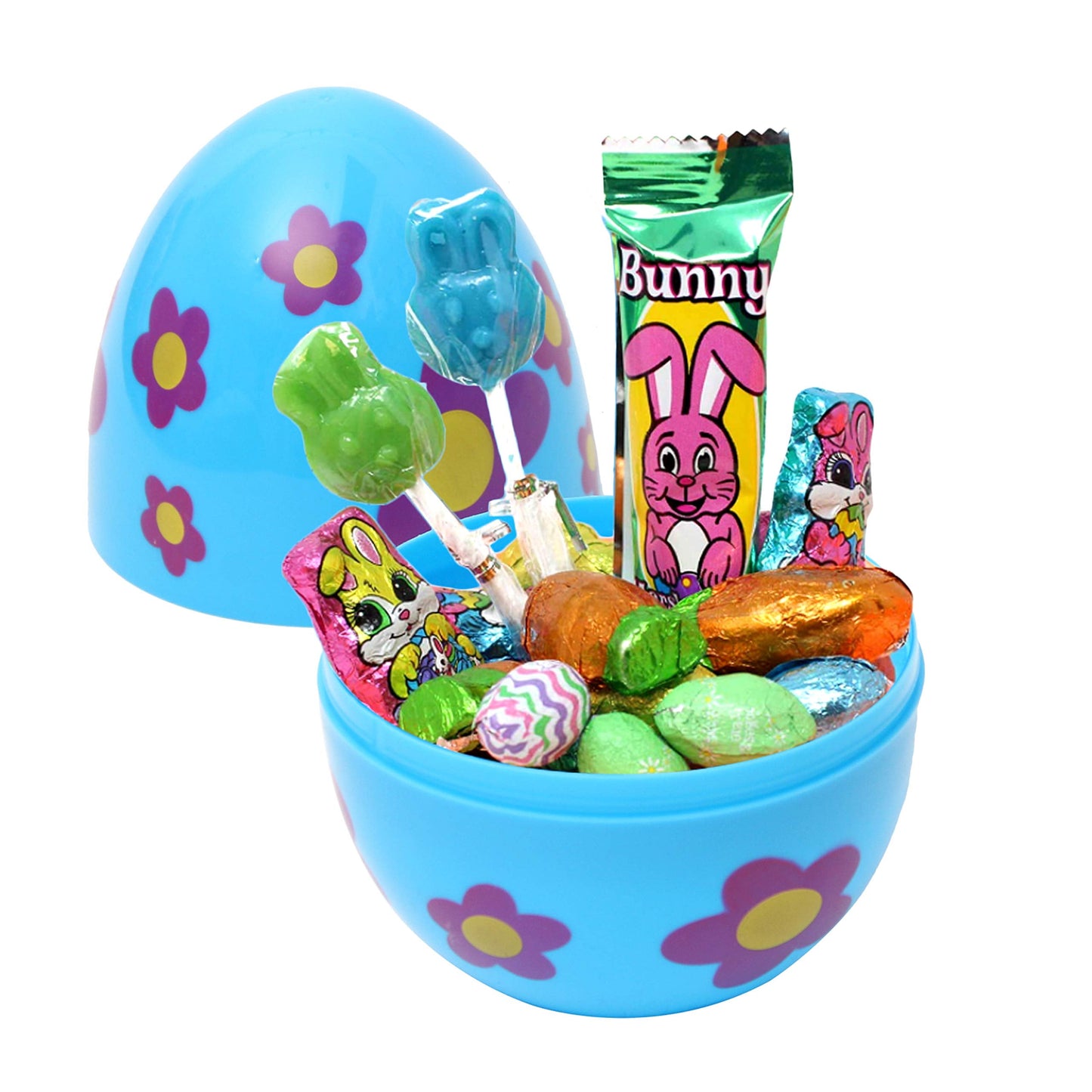 12 Pcs Large Printed Easter Eggs, 6" Jumbo Plastic Empty Fillable for Easter Egg Hunt, Basket Stuffers/Fillers, Filling Treats, Party Favors Supplies, Classroom Prizes