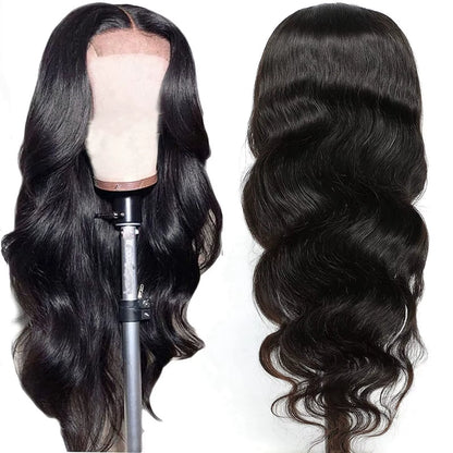 68Cm Women'S Long Wavy Wig Middle Part Big Wave Synthetic Hair Wig Natural Fluffy for Daily Party Use Para Uso Diario Y Fiestas