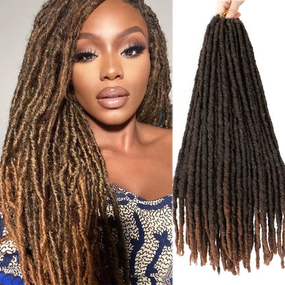 Synthetic Faux Locs Crochet Braids Hair Dreadlocks Knotless Hook Dreads Ombre Color Braiding Hair Extensions for Women X-TRESS