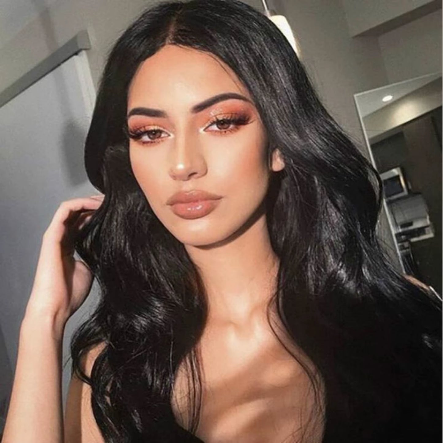 Lace Front Wig for Women with Long Curly Hair and Big Wave Curly Hair Fashion Lace Wig Decoration Festival Cosplay Party Wear