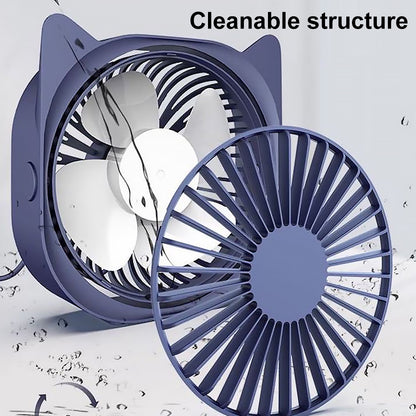 Desktop Mini Portable Electric Fan 360 Degree Adjustable Summer Cooling Tool