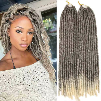 Synthetic Faux Locs Crochet Braids Hair Dreadlocks Knotless Hook Dreads Ombre Color Braiding Hair Extensions for Women X-TRESS