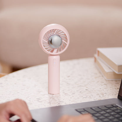 Mini Handheld Mute Fan Semiconductor Refrigeration Cooling Portable Air Conditioner Battery USB Rechargeable Fan Outdoor