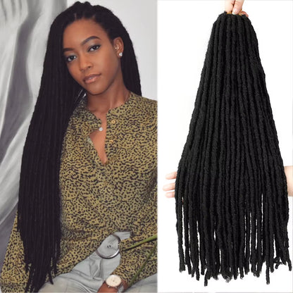 Synthetic Faux Locs Crochet Braids Hair Dreadlocks Knotless Hook Dreads Ombre Color Braiding Hair Extensions for Women X-TRESS
