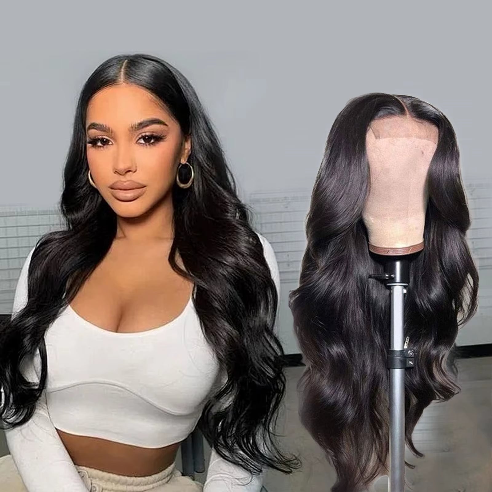 Lace Front Wig for Women with Long Curly Hair and Big Wave Curly Hair Fashion Lace Wig Decoration Festival Cosplay Party Wear