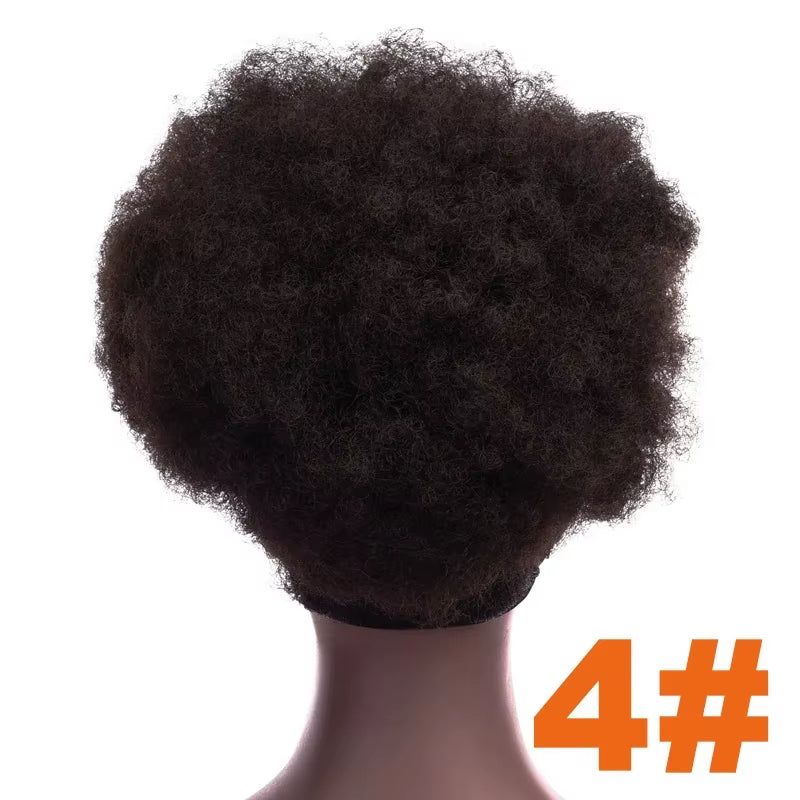 Synthetic Large Afro Puff Drawstring Ponytail Kinky Curly Hair Bun Piece with Clips in Updo Extensions for Black Women