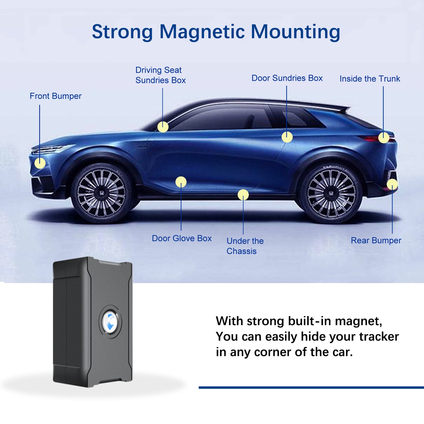 15 Days Battery Vehicle GPS Tracker Anti-Theft Tracking Locator For Truck-Car-Moto-Luggage Security Protection Remote Control