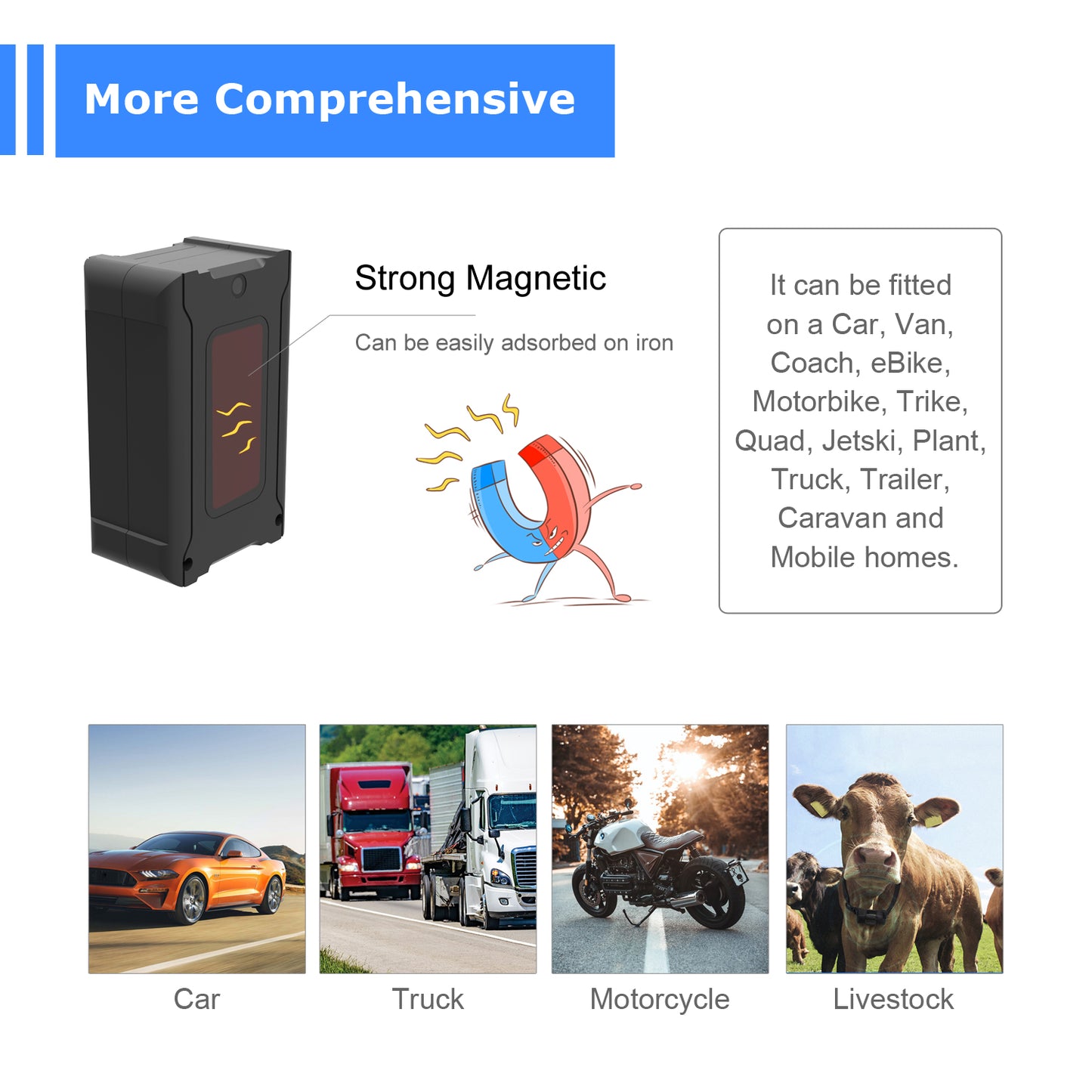 15 Days Battery Vehicle GPS Tracker Anti-Theft Tracking Locator For Truck-Car-Moto-Luggage Security Protection Remote Control