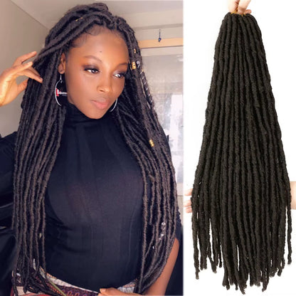 Synthetic Faux Locs Crochet Braids Hair Dreadlocks Knotless Hook Dreads Ombre Color Braiding Hair Extensions for Women X-TRESS