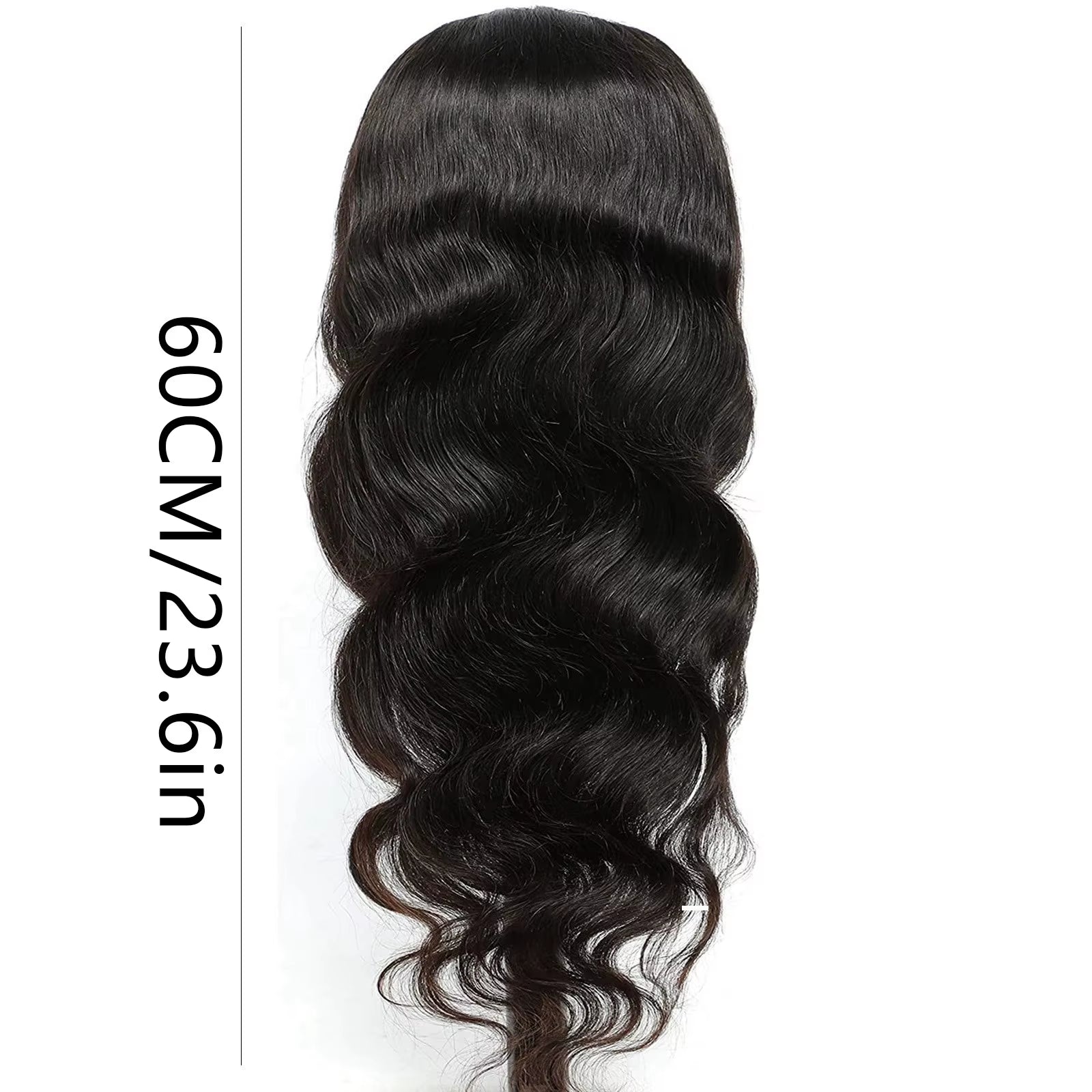 68Cm Women'S Long Wavy Wig Middle Part Big Wave Synthetic Hair Wig Natural Fluffy for Daily Party Use Para Uso Diario Y Fiestas