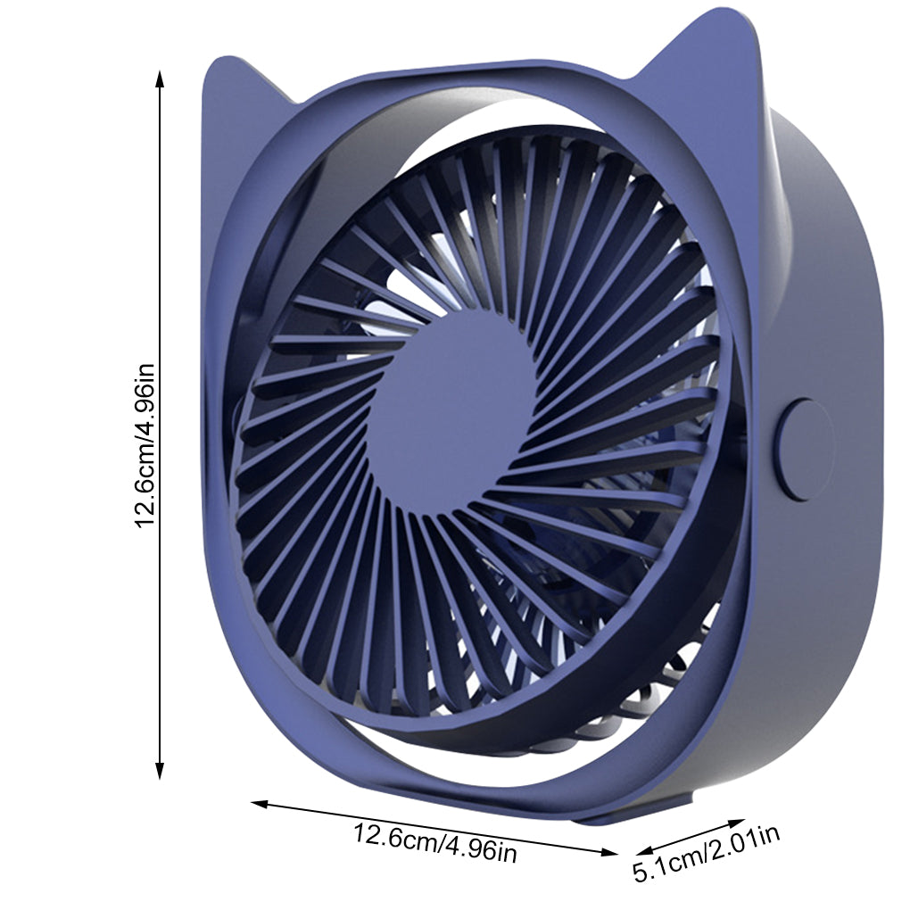 Desktop Mini Portable Electric Fan 360 Degree Adjustable Summer Cooling Tool