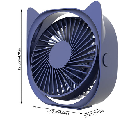Desktop Mini Portable Electric Fan 360 Degree Adjustable Summer Cooling Tool
