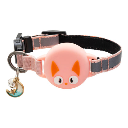 Reflective Cat Collar Positioning Dog Tracker Silicone Case