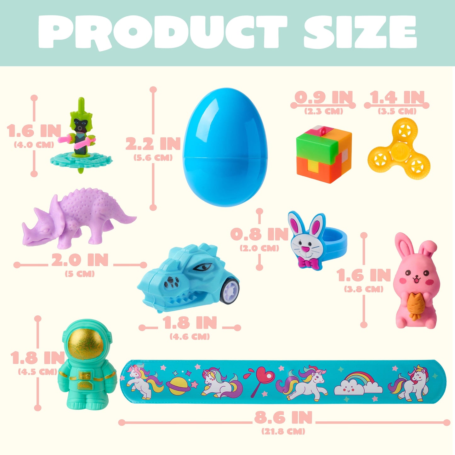 200 Packs Prefilled Easter Eggs with Assorted Toys,2.3" Easter Egg Bulk for Kids,Easter Eggs Hunt Events,Basket Stuffers Fillers,Classroom Prize Supplies