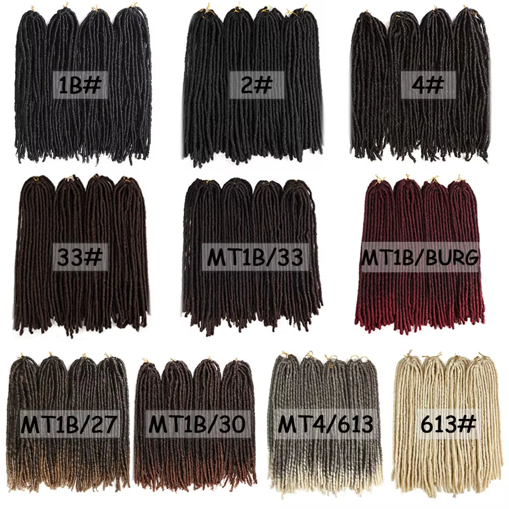 Synthetic Faux Locs Crochet Braids Hair Dreadlocks Knotless Hook Dreads Ombre Color Braiding Hair Extensions for Women X-TRESS