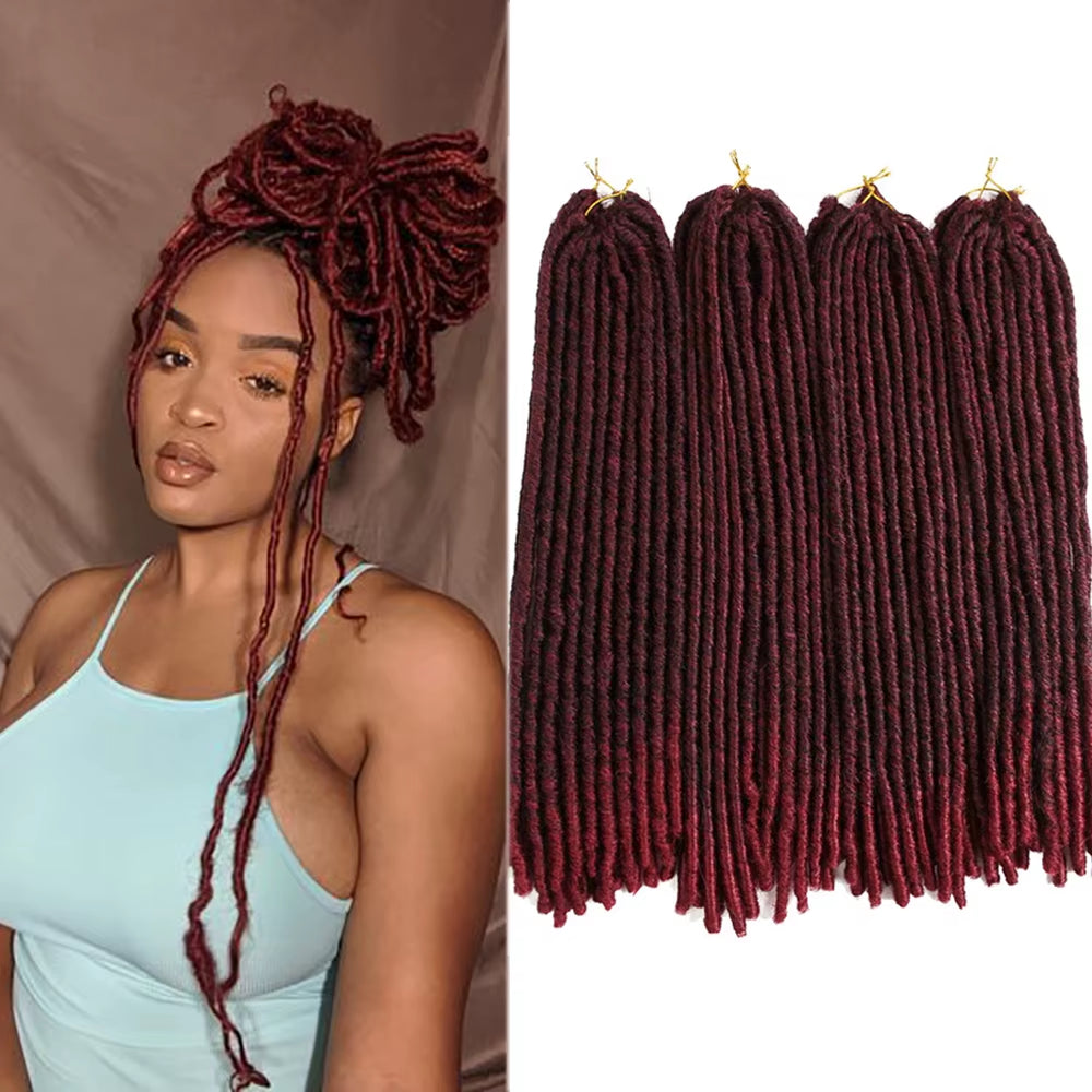 Synthetic Faux Locs Crochet Braids Hair Dreadlocks Knotless Hook Dreads Ombre Color Braiding Hair Extensions for Women X-TRESS